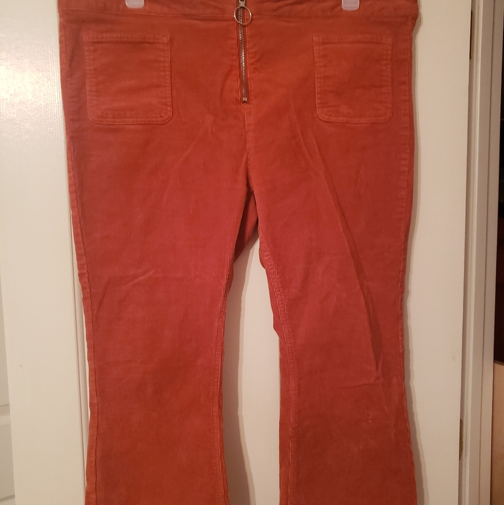 Wild Fable Burnt Orange Courderoy Bell Bottoms